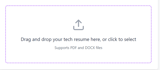 Upload Tech Resume